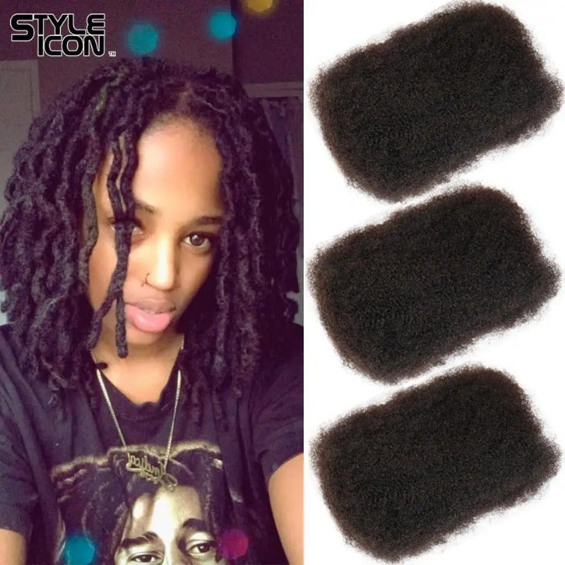 Styleicon Afro Kinky Bulk Human Hair Brazilian Remy Afro Kinky Bulk 1.76 oz/ Pcs Kinky Curly Hair Crochet For Braids No Weft