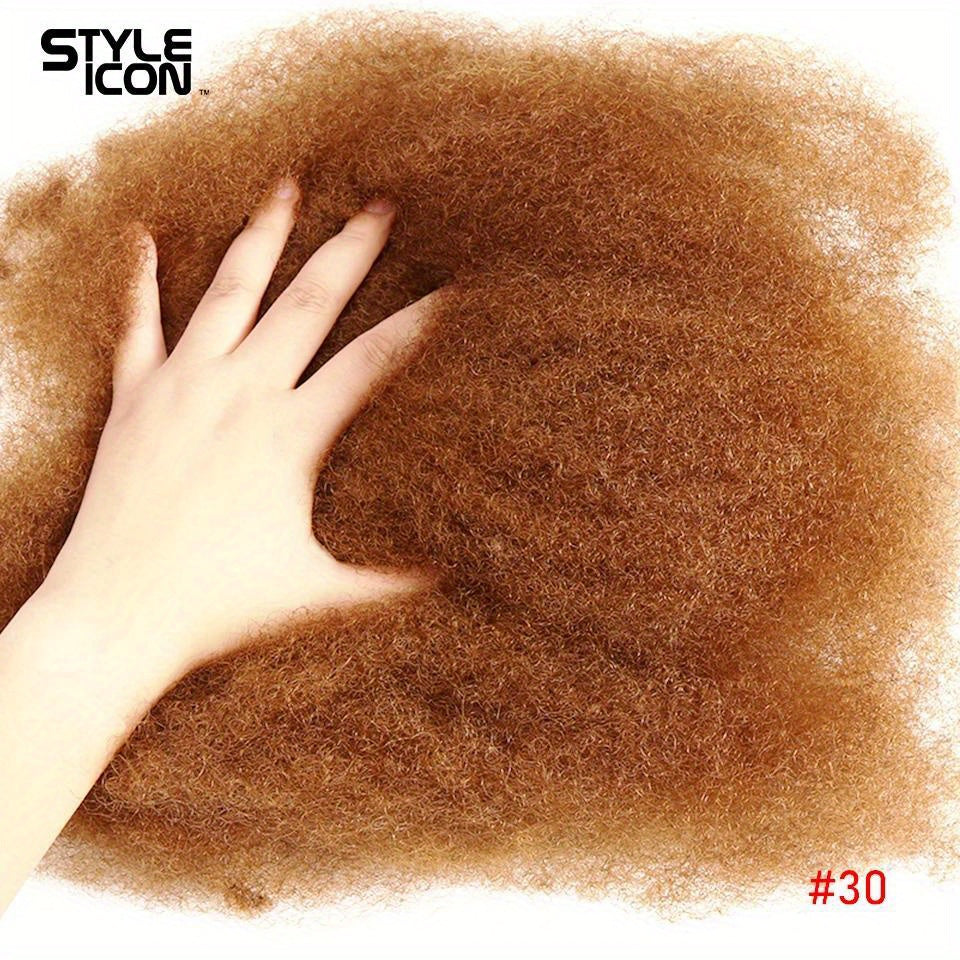 Styleicon Afro Kinky Bulk Human Hair Brazilian Remy Afro Kinky Bulk 1.76 oz/ Pcs Kinky Curly Hair Crochet For Braids No Weft