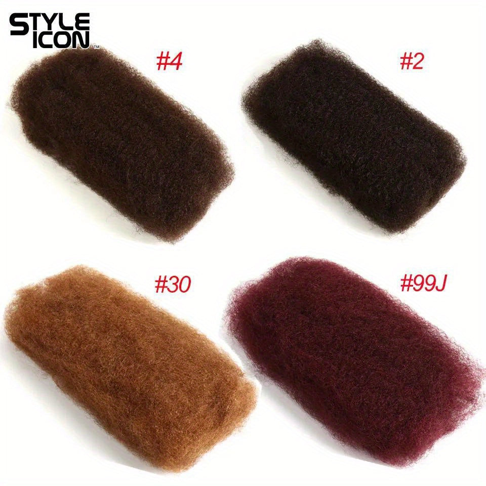 Styleicon Afro Kinky Bulk Human Hair Brazilian Remy Afro Kinky Bulk 1.76 oz/ Pcs Kinky Curly Hair Crochet For Braids No Weft