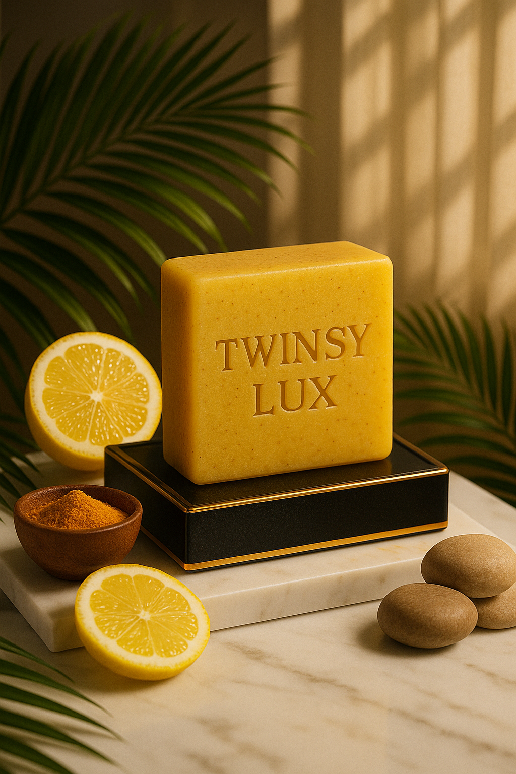 LEMON TUMERIC & ACID KOJIC SOAP BRIGHTNING BAR WITH VITAMIN C COMPLEX FOR FACE AND BODY SKIN, SOAP NET (SET OF 3,6,12)