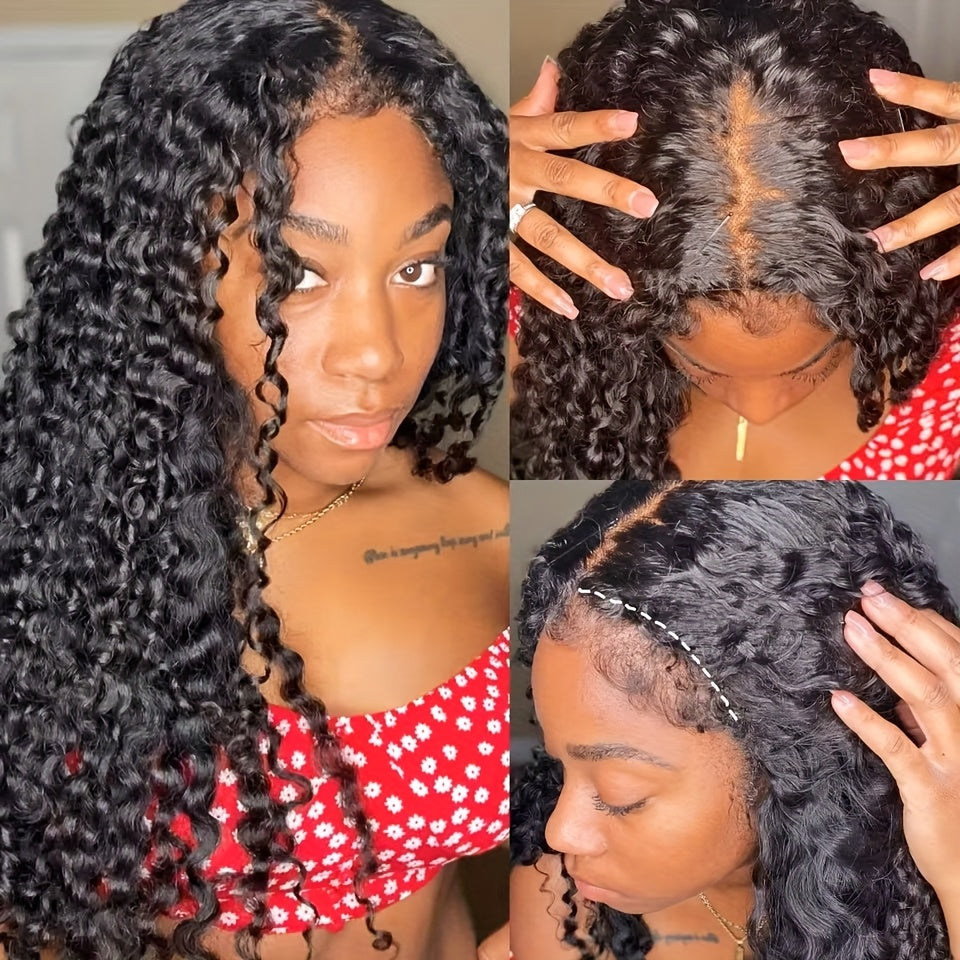 250% Density 4C Kinky Curly Human Hair Wig with 13x4 HD Lace Front - Pre-Bleached & Pre-Plucked Baby Hair, Breathable Swiss Lace for Zero Stress Wear, Realistic Scalp & Summer Comfort (Afro Curly, All Ethnicities), Comfortabl