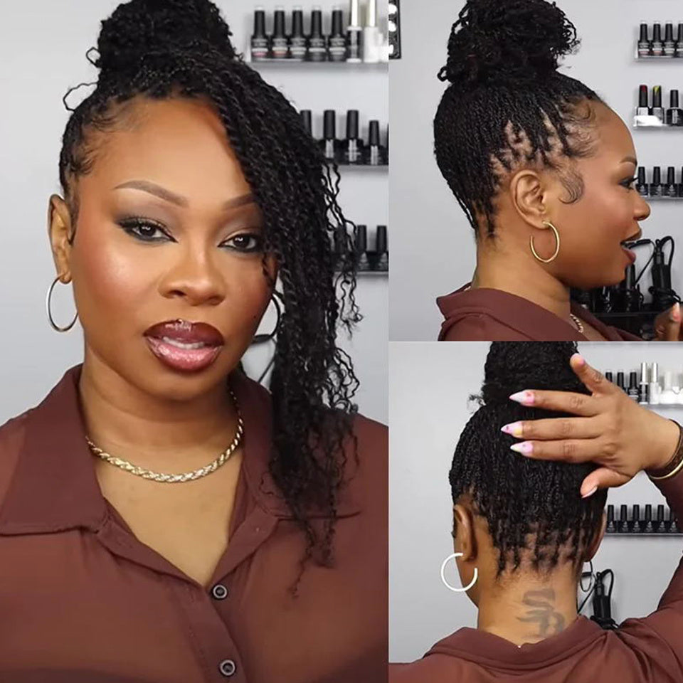 Remy Bulk Hair Peruvian Bulk Hair No Attachment Peruvian Afro Kinky Curly Wave Human Hair Bulk for Braiding Natural Color Braids Hair