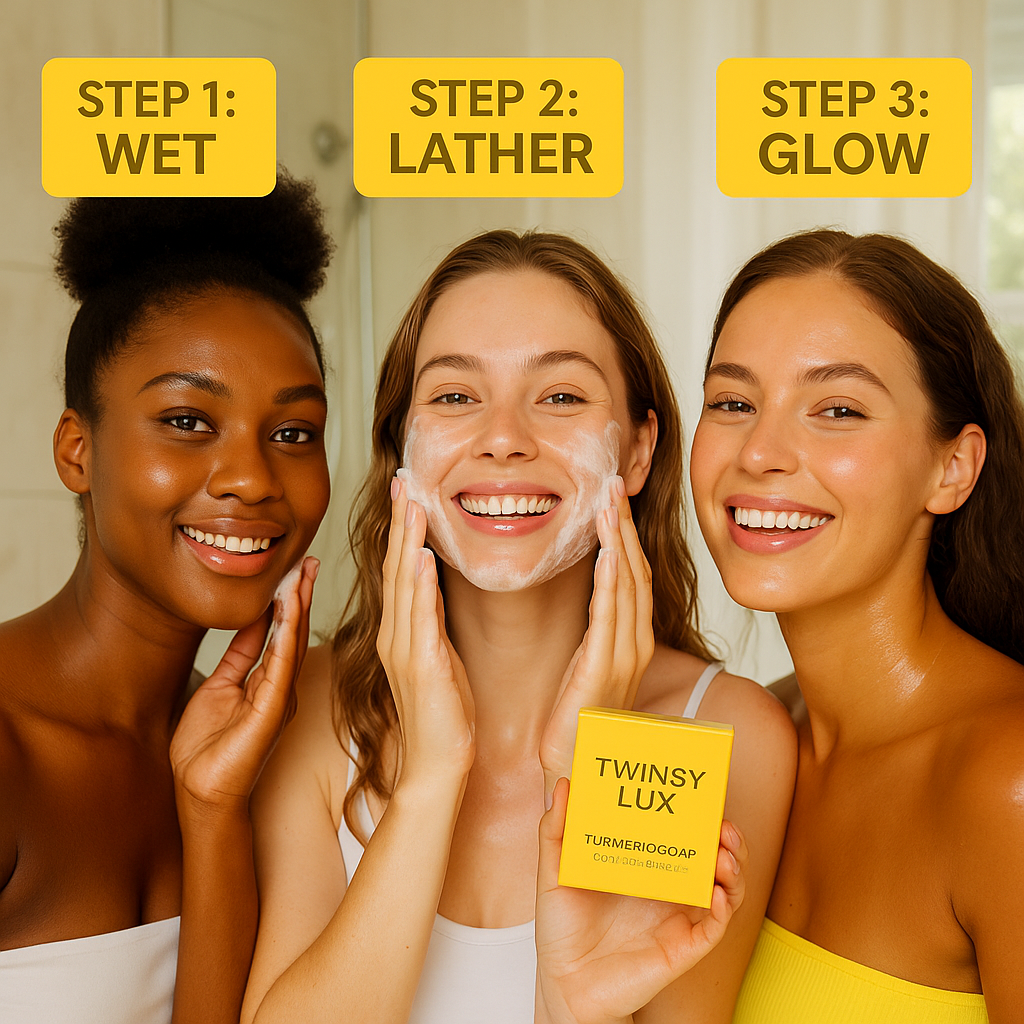 LEMON TUMERIC & ACID KOJIC SOAP BRIGHTNING BAR WITH VITAMIN C COMPLEX FOR FACE AND BODY SKIN, SOAP NET (SET OF 3,6,12)