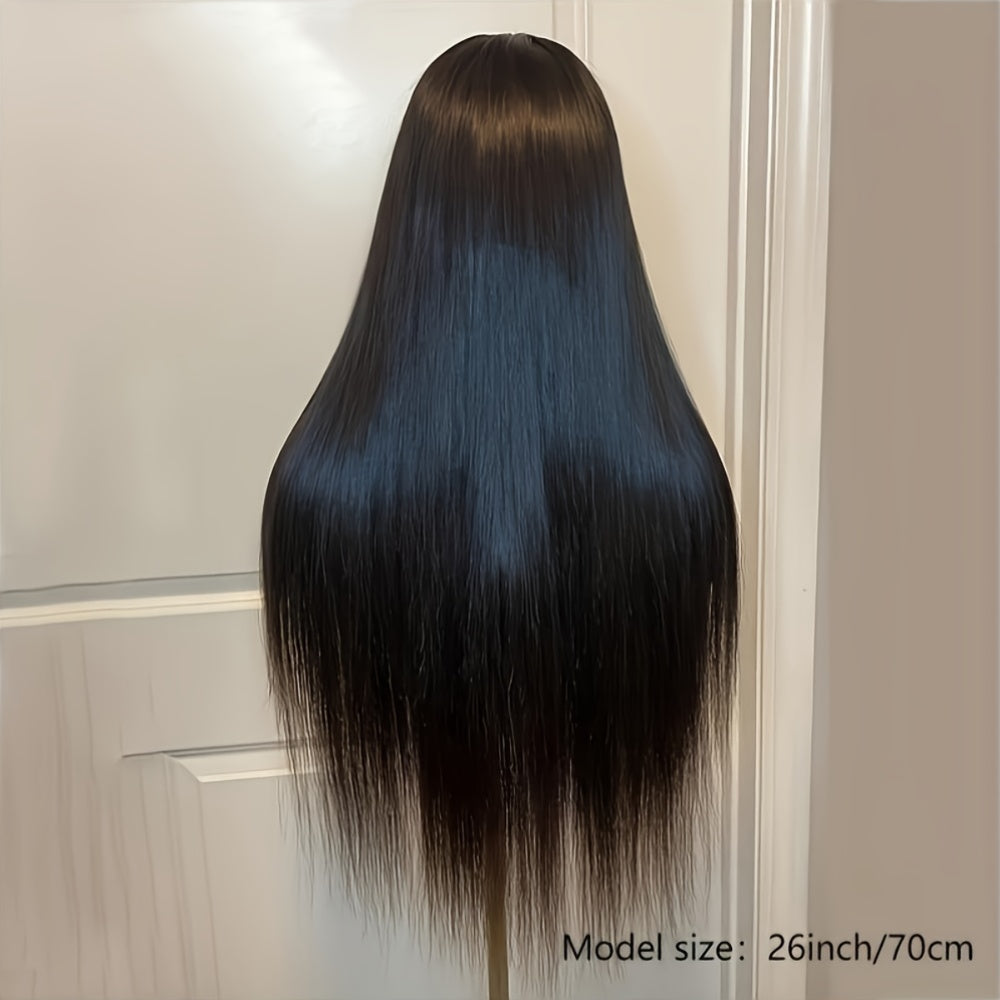 5x5 HD Lace Put On And Go Glueless Closure Wigs Human Hair Straight Human Hair Pre Plucked Pre Cut No Glue 3 Seconds To Wear Glueless Wig Transparent Lace Front Wigs Human Hair 250% Density