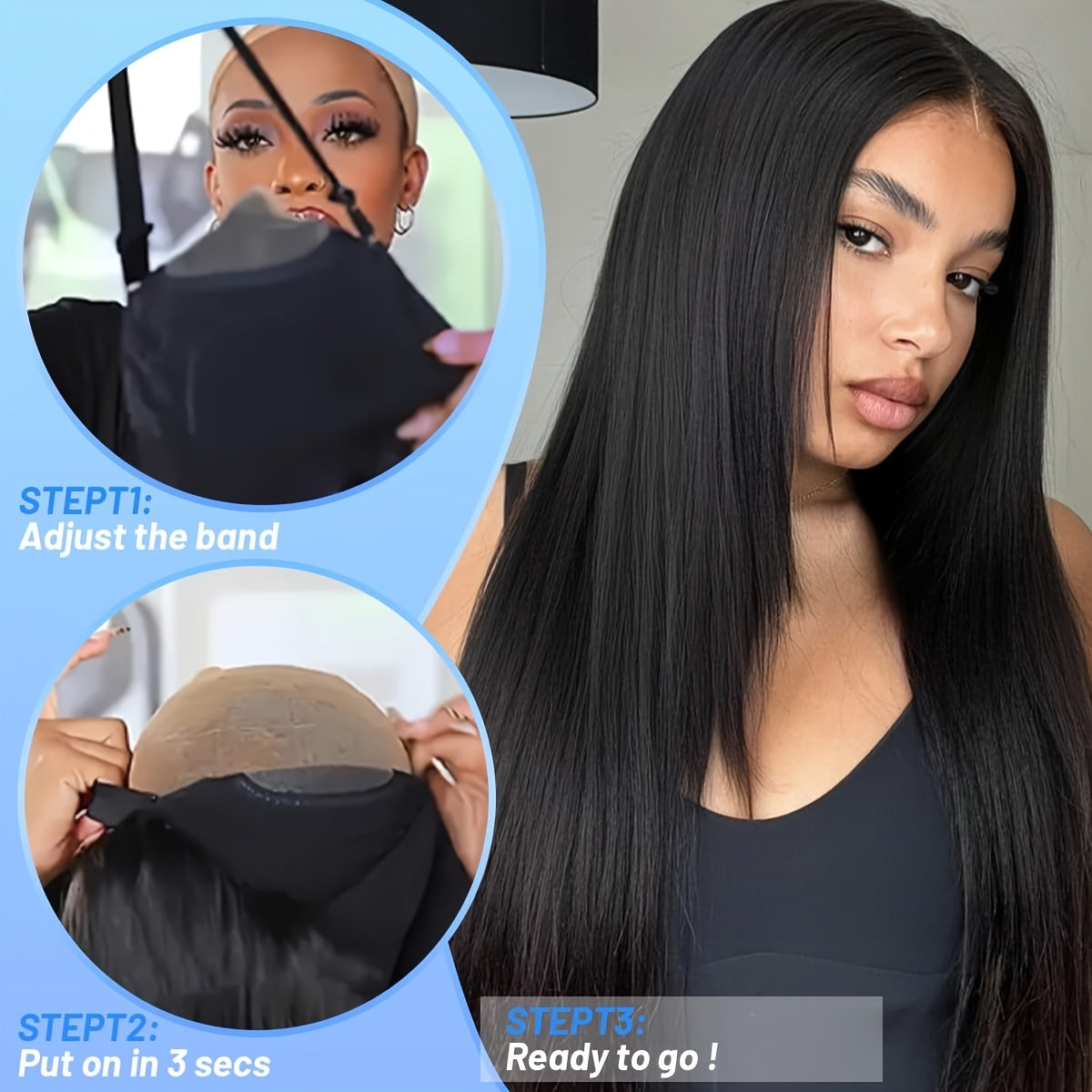 34 Inch 5X5 Glueless Lace Front Wigs Human Hair Pre Plucked With Baby Hair 250% Density Real Human Hair Wig Straight 5X5 HD Lace Frontal Wigs
