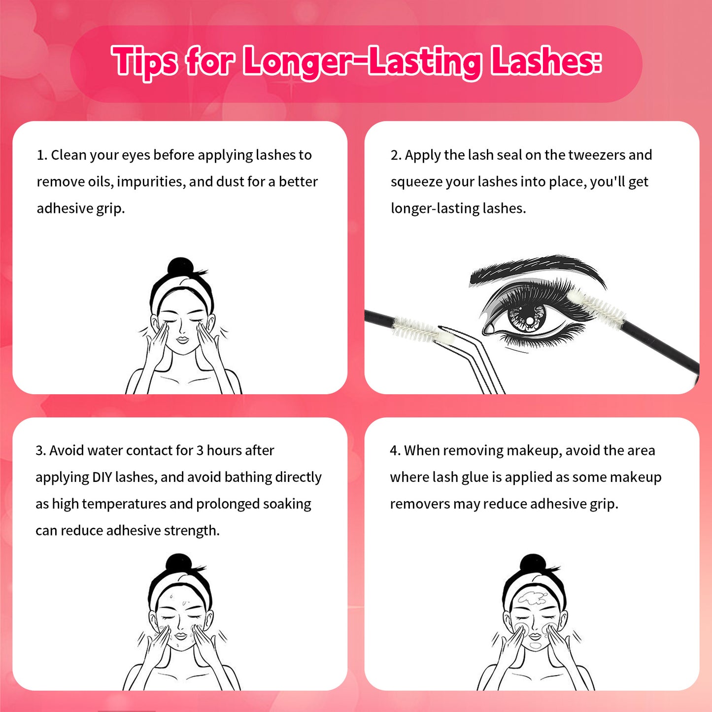 DIY Individual Eyelash Kit, 1 Box Mixed Length & Styles Natural Look Eyelashes Extension, 5pcs Self Cluster Curl Eyelashes,2pcs Bond&Seal, 2pcs Lash removers, 2pcs tweezers, 2pcs lash brush, Make up Kit