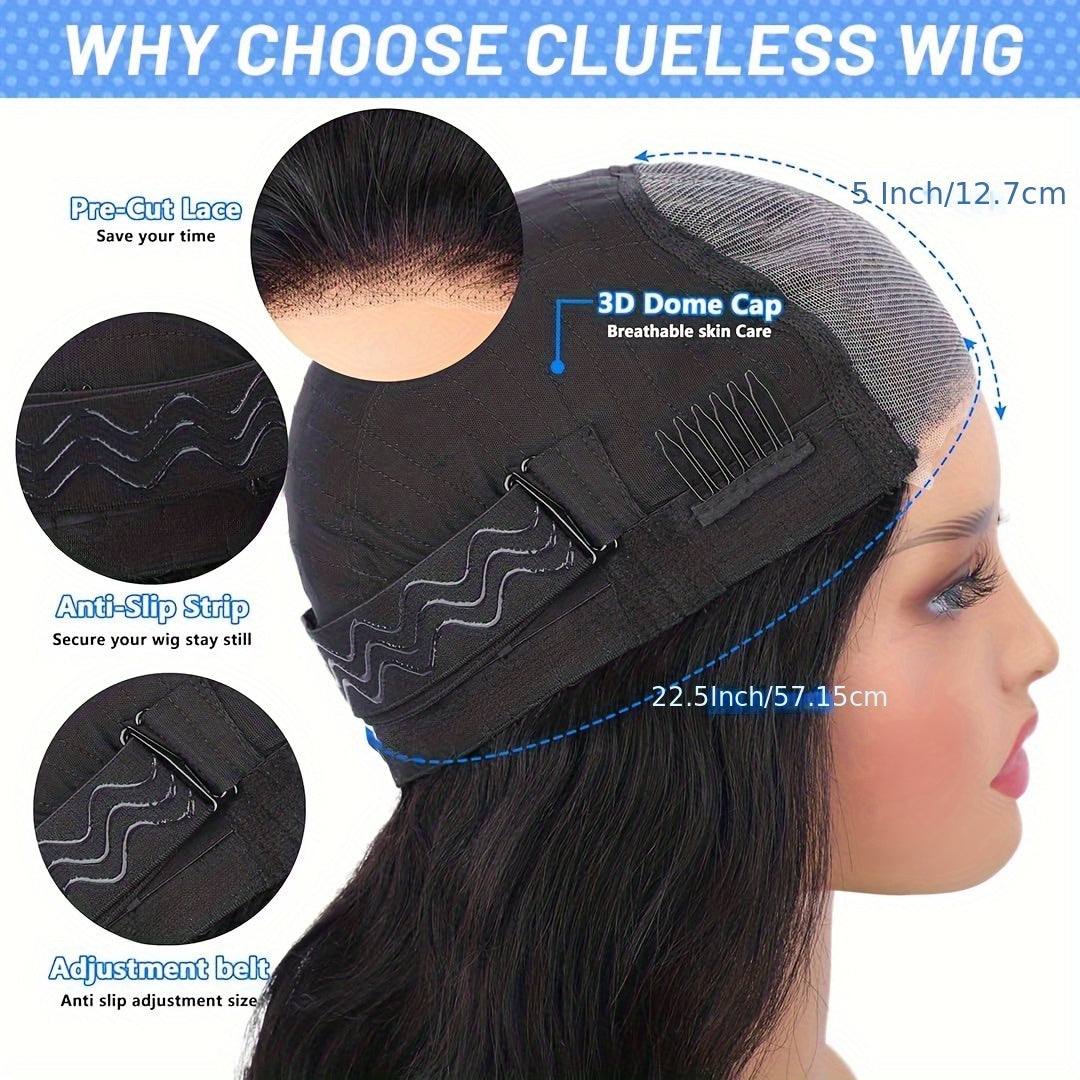 34 Inch 5X5 Glueless Lace Front Wigs Human Hair Pre Plucked With Baby Hair 250% Density Real Human Hair Wig Straight 5X5 HD Lace Frontal Wigs