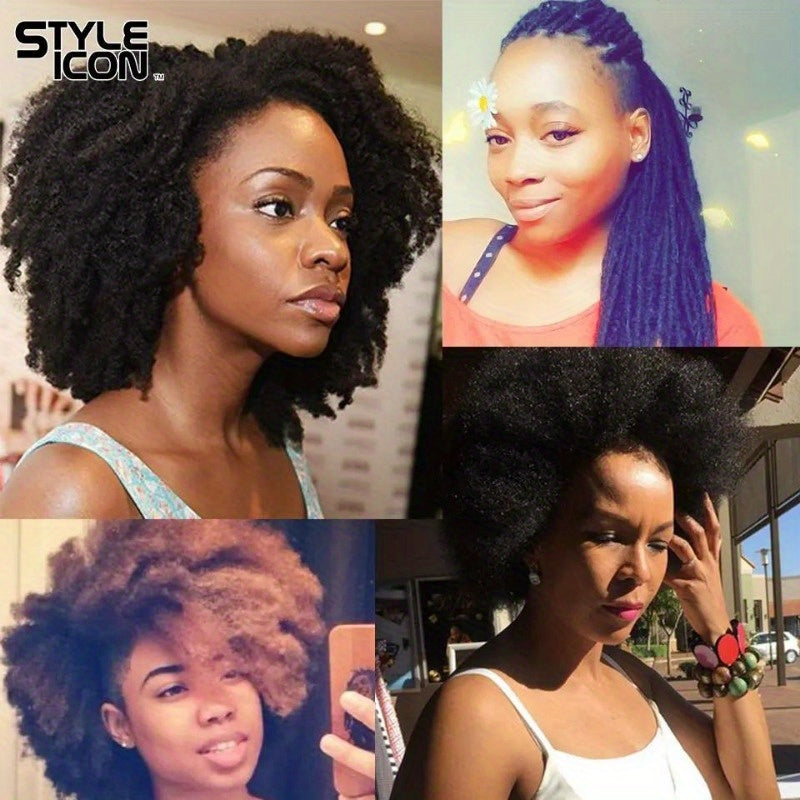 Styleicon Afro Kinky Bulk Human Hair Brazilian Remy Afro Kinky Bulk 1.76 oz/ Pcs Kinky Curly Hair Crochet For Braids No Weft