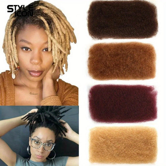 Styleicon Afro Kinky Bulk Human Hair Brazilian Remy Afro Kinky Bulk 1.76 oz/ Pcs Kinky Curly Hair Crochet For Braids No Weft