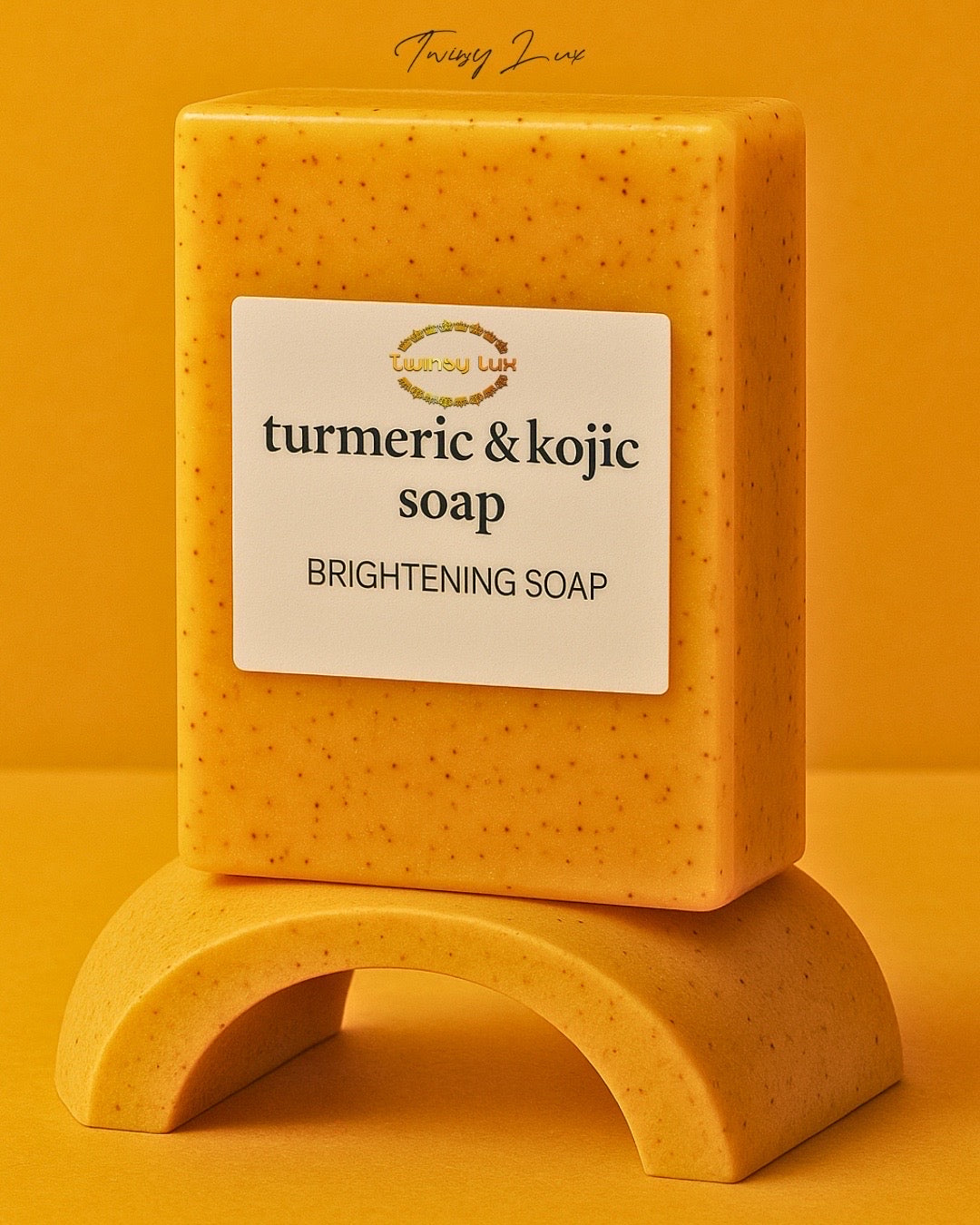 LEMON TUMERIC & ACID KOJIC SOAP BRIGHTNING BAR WITH VITAMIN C COMPLEX FOR FACE AND BODY SKIN, SOAP NET (SET OF 3,6,12)