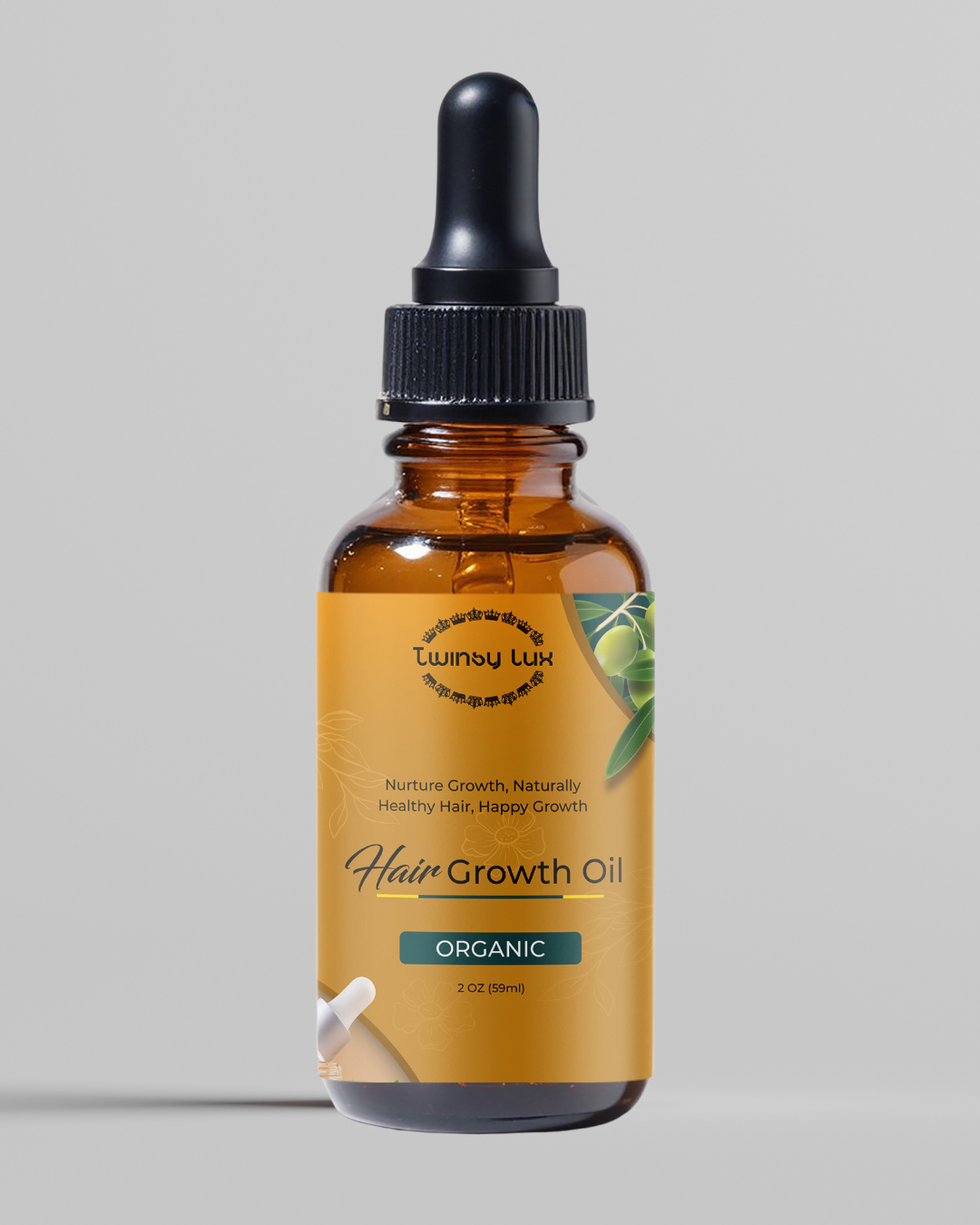 Twinsy Lux Hair Growth Oil Rosemary Mint Nourishing Scalp & strengthening density 100% pure plant Hair oil treatment for all Hair type