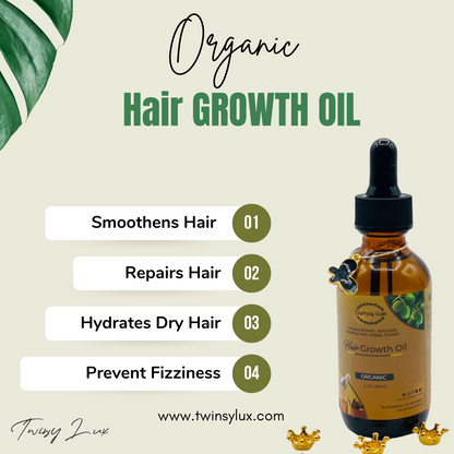 Twinsy Lux Hair Growth Oil Rosemary Mint Nourishing Scalp & strengthening density 100% pure plant Hair oil treatment for all Hair type