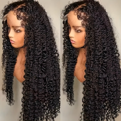 250% Density 4C Kinky Curly Human Hair Wig with 13x4 HD Lace Front - Pre-Bleached & Pre-Plucked Baby Hair, Breathable Swiss Lace for Zero Stress Wear, Realistic Scalp & Summer Comfort (Afro Curly, All Ethnicities), Comfortabl