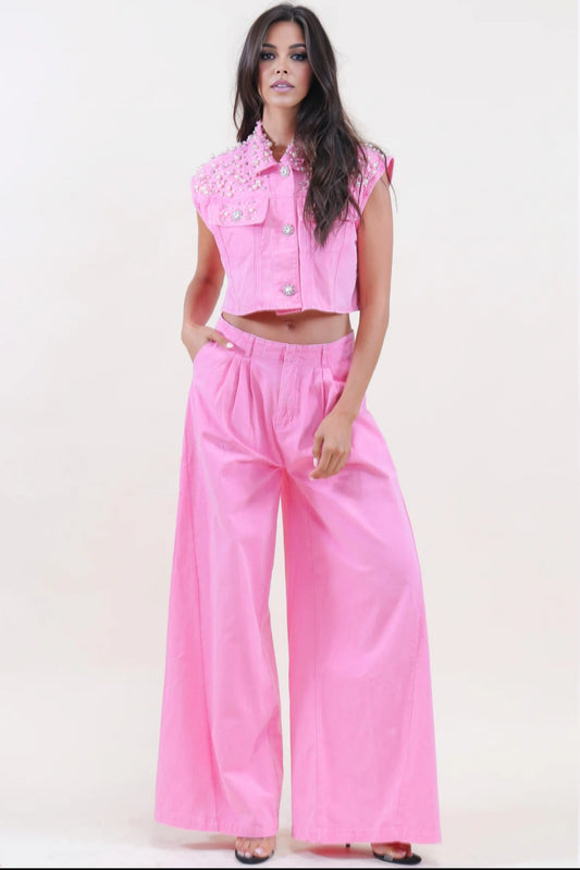 Pinky Elegant Peach Oversized set